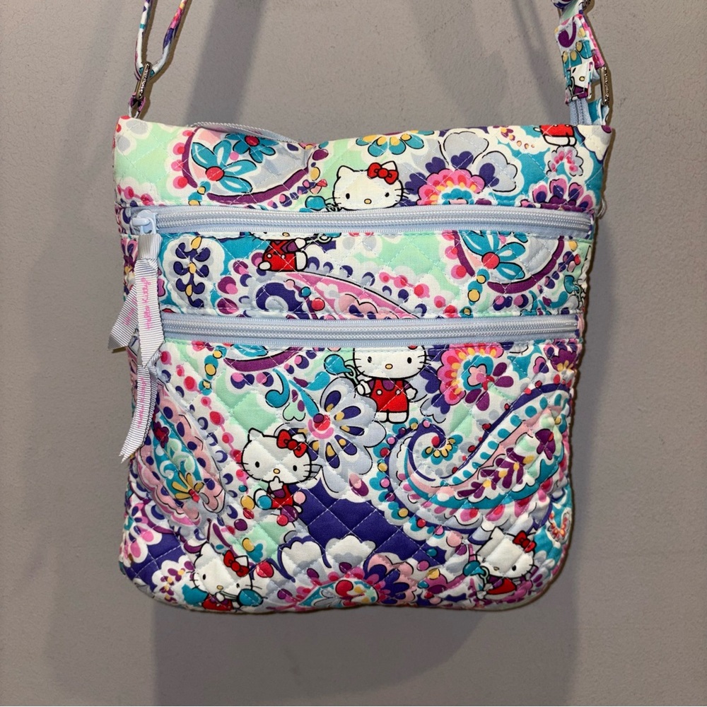 Vera Bradley Hello Kitty Triple Zip Crossbody Bag